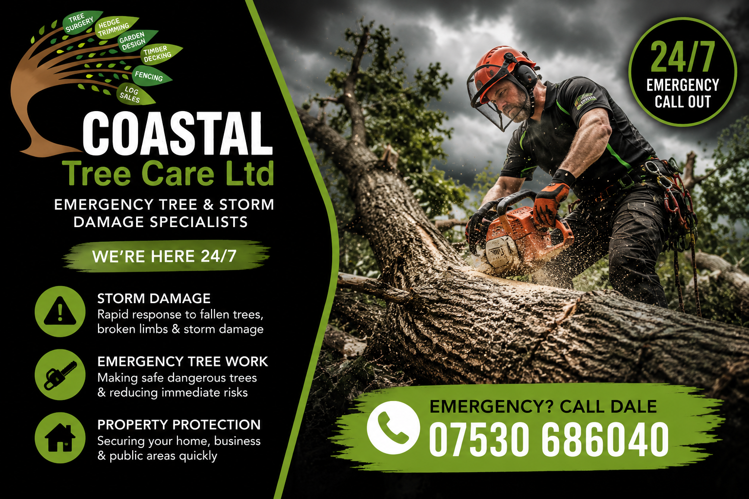 Emergency Tree Surgeon & Storm Damage | Coastal Tree Care Dorset tree care Weymouth, tree care, emergency tree care, storm damage,